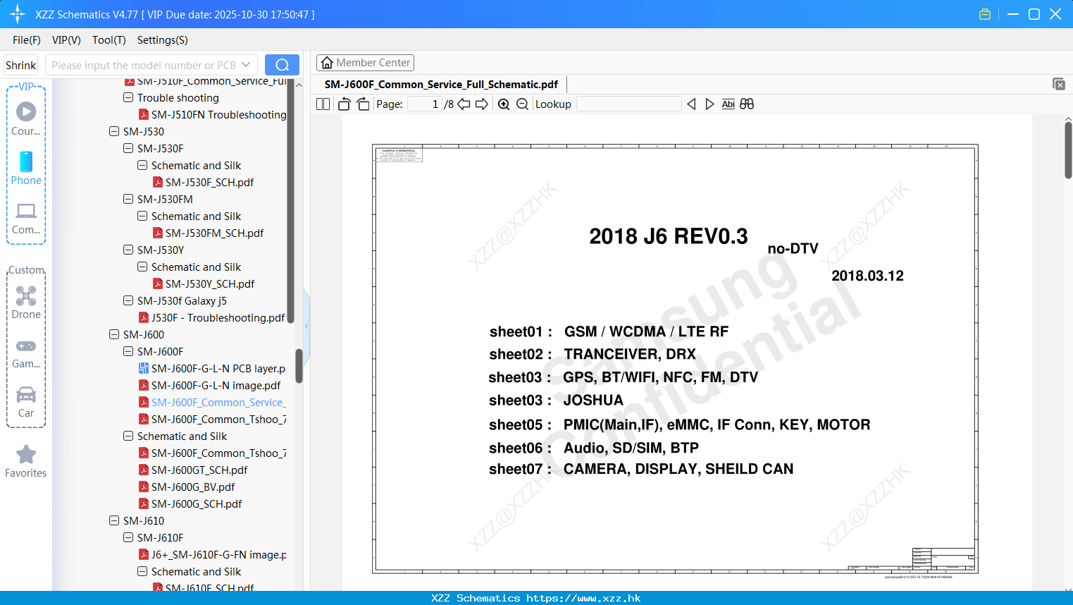Samsung SM-J600F_Common_Service_Full_Schematic